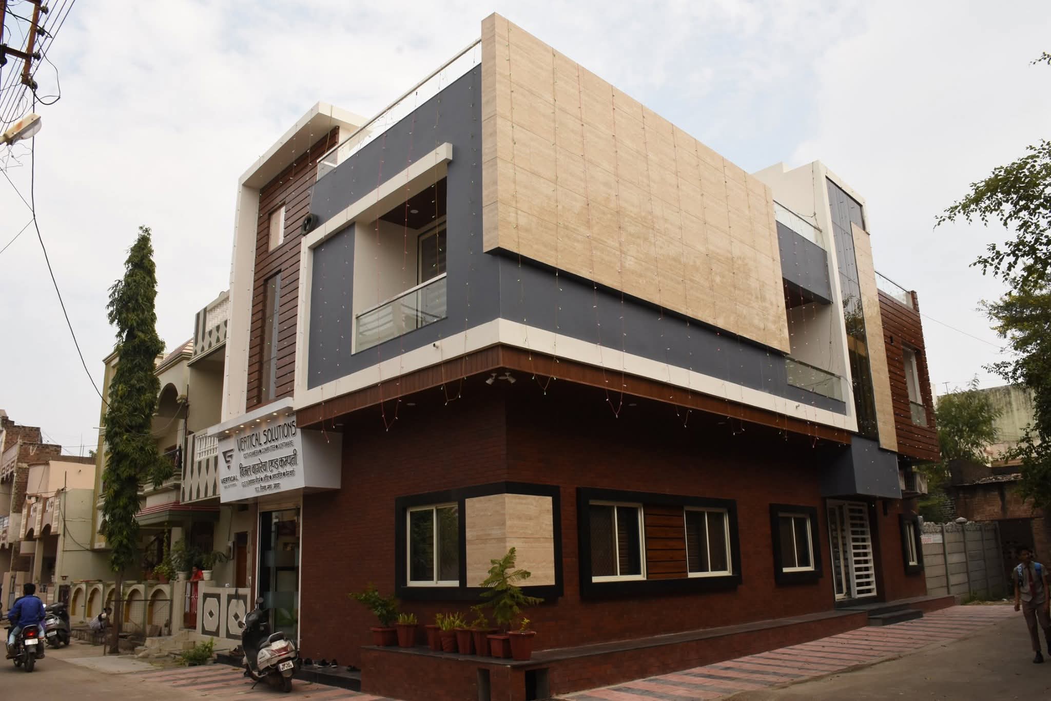 Side exterior view of the Vertical Solutions office